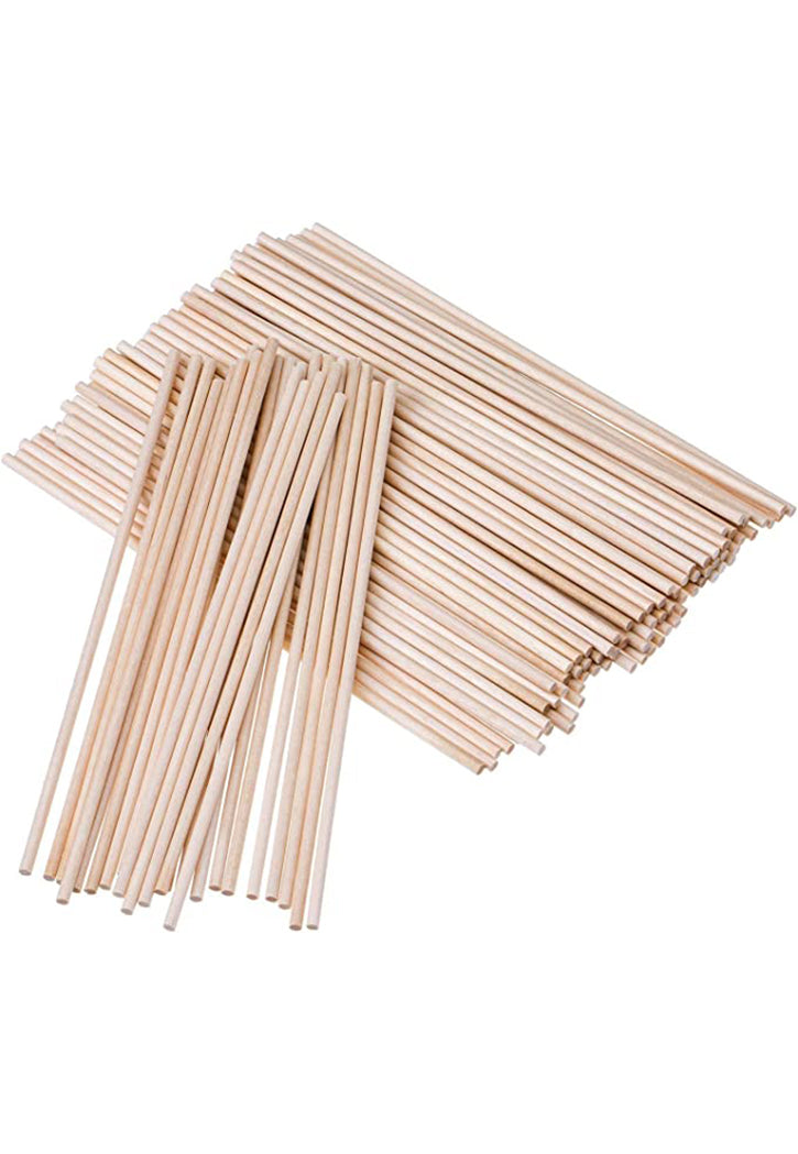 WOODEN THIN ROUND STICK PLAIN 60P/PKT