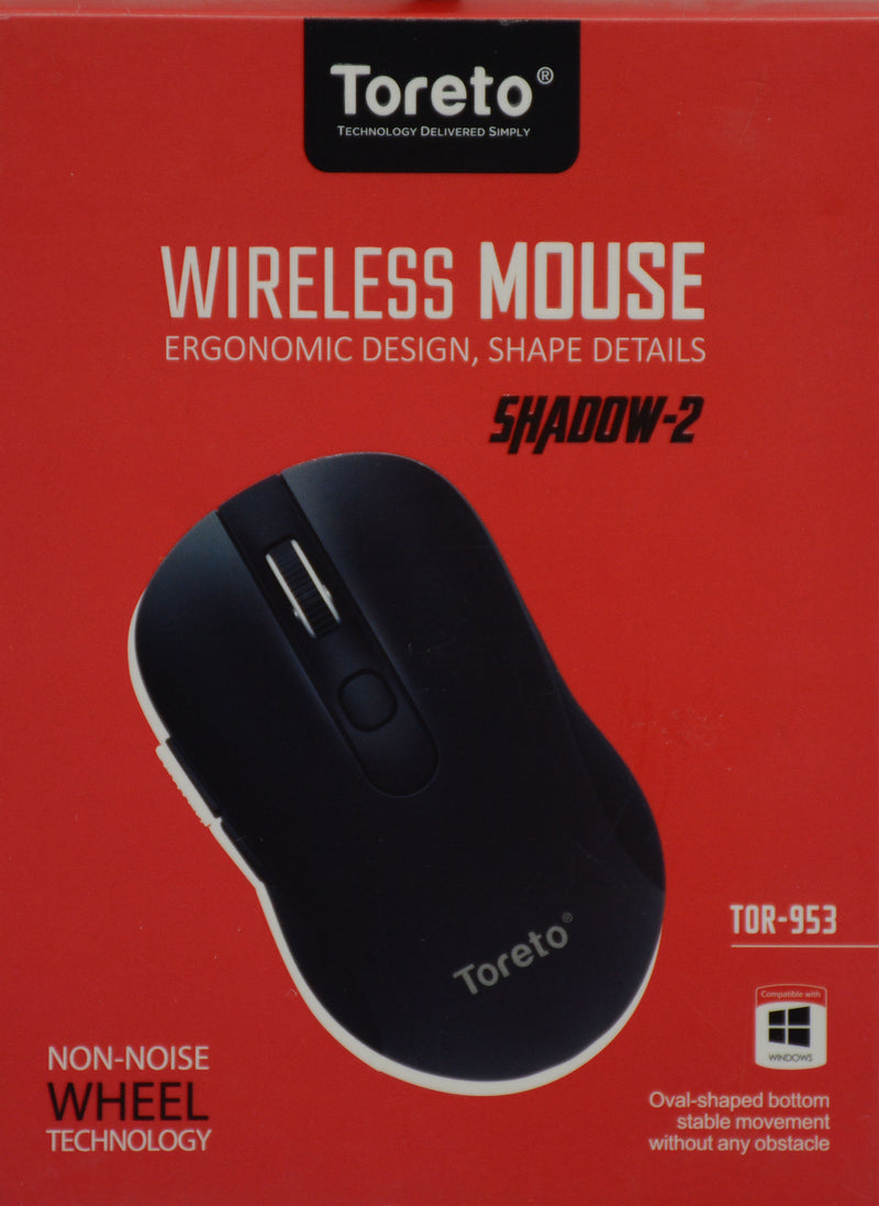 فارة حاسوب لاسلكية - شادو 2 TORETO SHADOW-2 WIRELESS MOUSE TOR-953