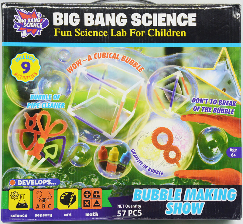 BIG BANG SCIENCE-BUBBLE MAKING SHOW 57PCS
