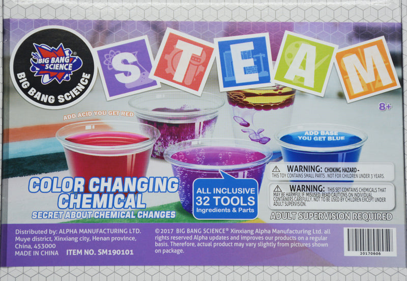 BIG BANG SCIENCE-COLOR CHANGING CHEMICAL 32TOOLS