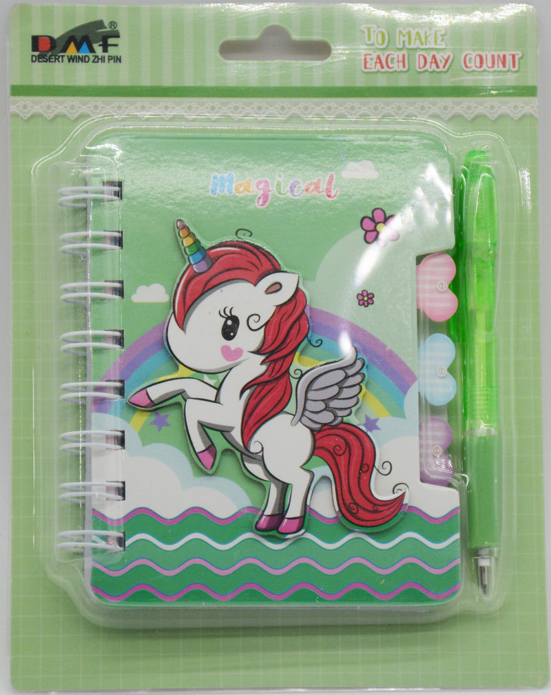 DMF SPIRAL A6 NOTEBOOK + PEN SET-MAGICAL UNICORN