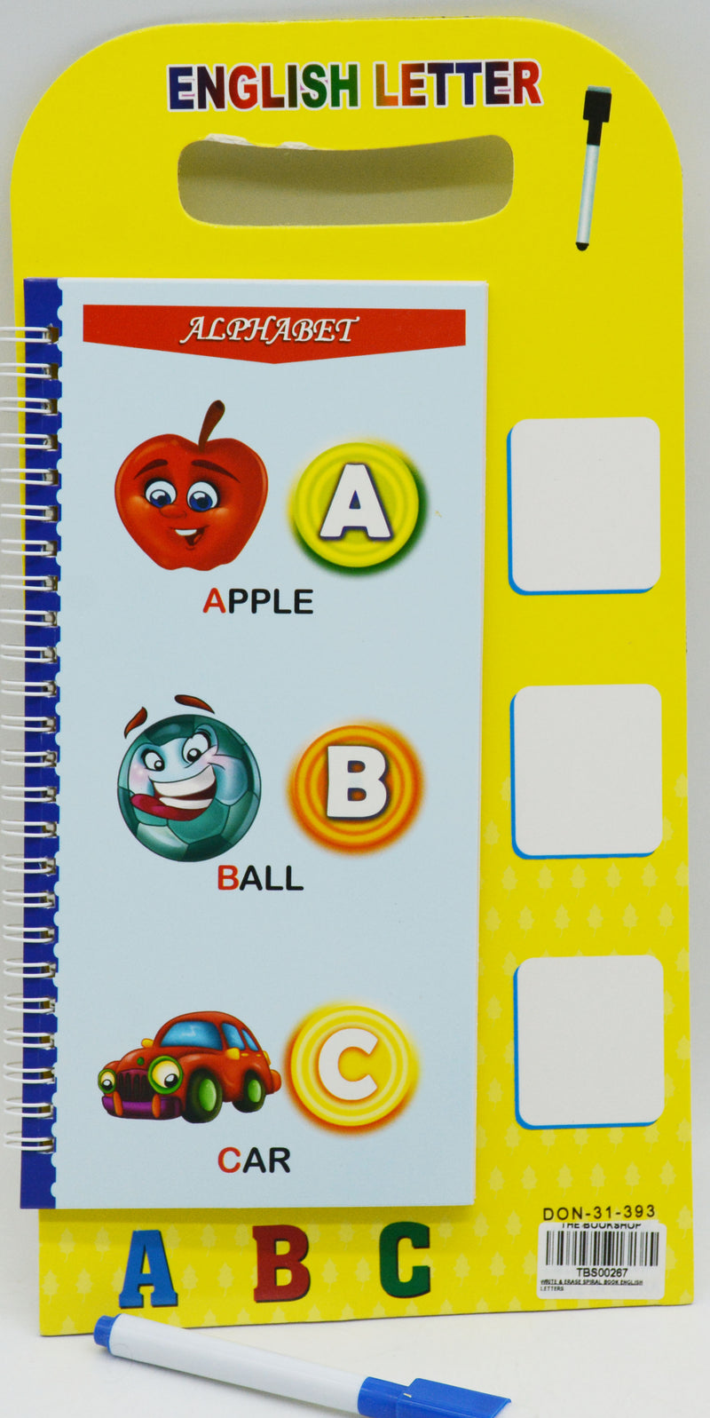 WRITE & ERASE SPIRAL BOOK ENGLISH LETTERS