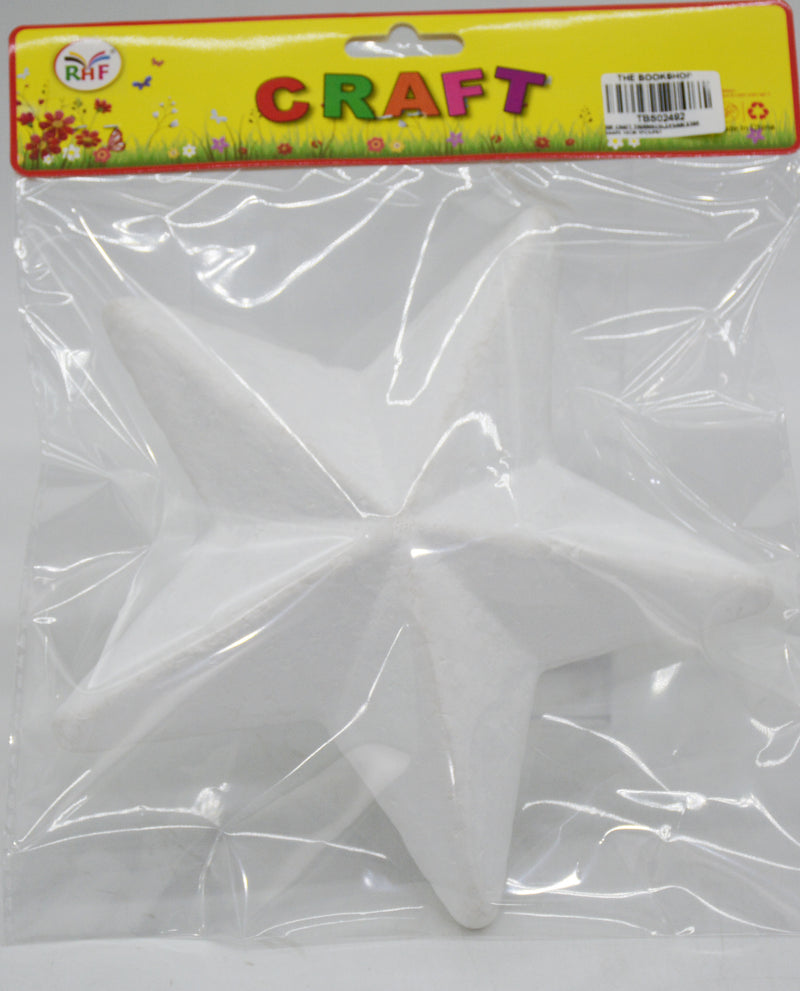 RHF CRAFT THERMACOLE/FOAM STAR SHAPE 15CM 1PCS/PKT