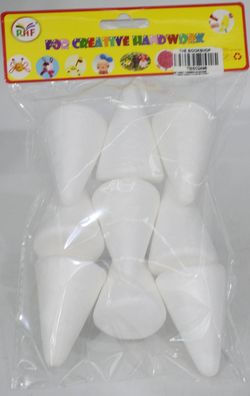 RHF CRAFT THERMACOLE/FOAM CYLINDER SHAPE 6.5CM 9PCS/PKT