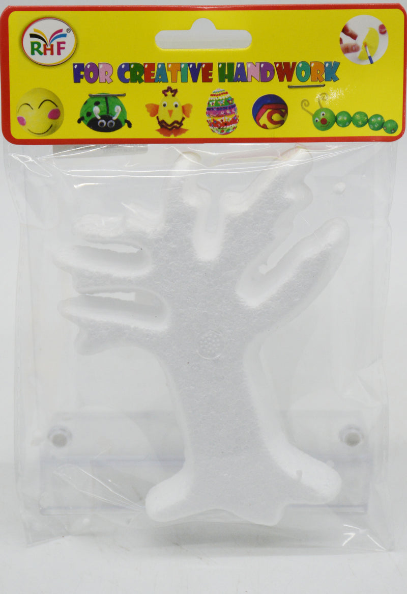 RHF CRAFT THERMACOLE/FOAM TREE SHAPE 12CM 1PCS/PKT