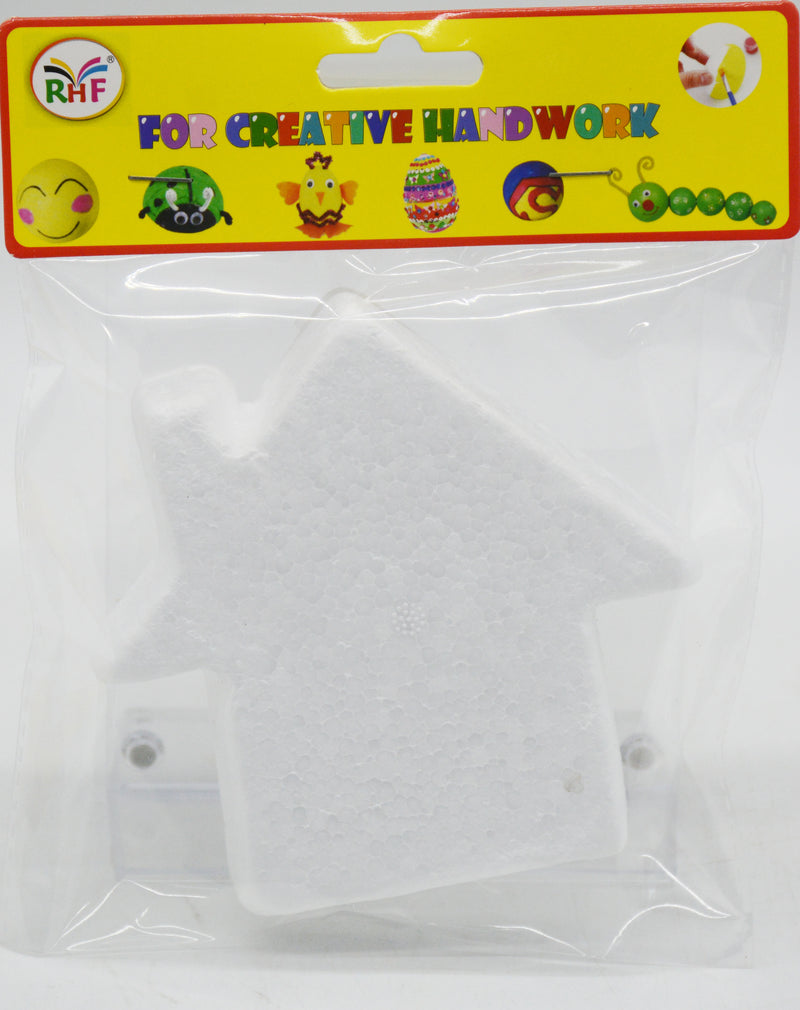 RHF CRAFT THERMACOLE/FOAM HOME SHAPE 11CM 1PCS/PKT