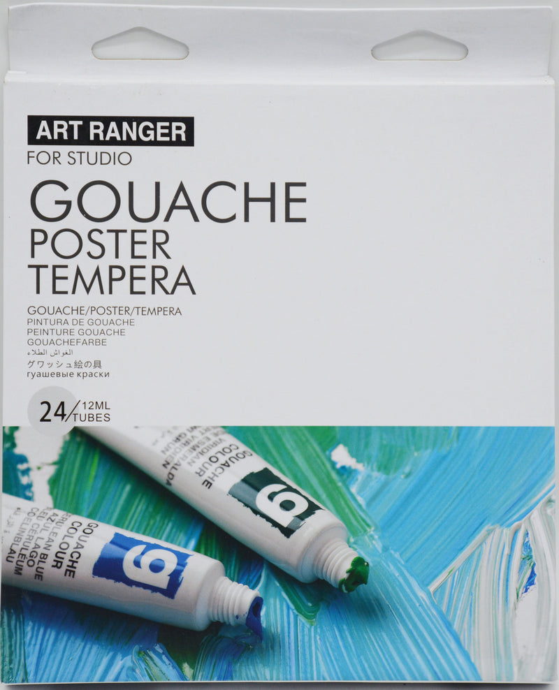 طقم انابيب الوان غواش" ART RANGER 24COL GOUACHE COLOUR SET 24X12ML