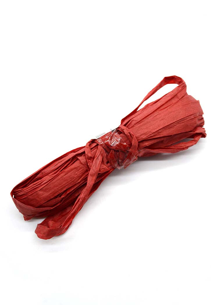 Raffia Ribbon Red