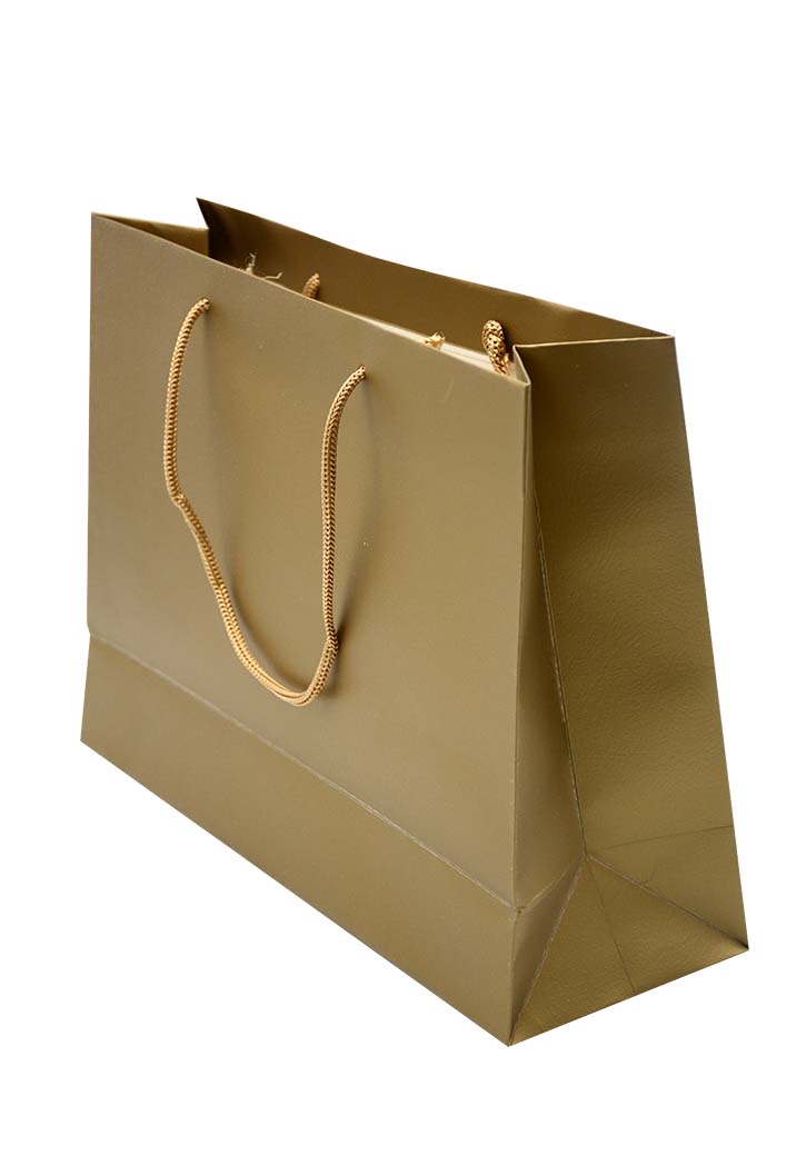 Horizontal Plain Paper Gift Bag 27X36X12CM