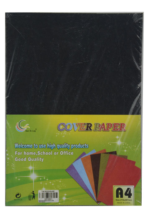 EMBOSSED BINDING COVER A4 230G 100SHT-BLACK