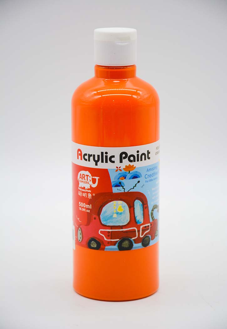 دهان اكريلك Acrylic Paint 500 ML - Orange