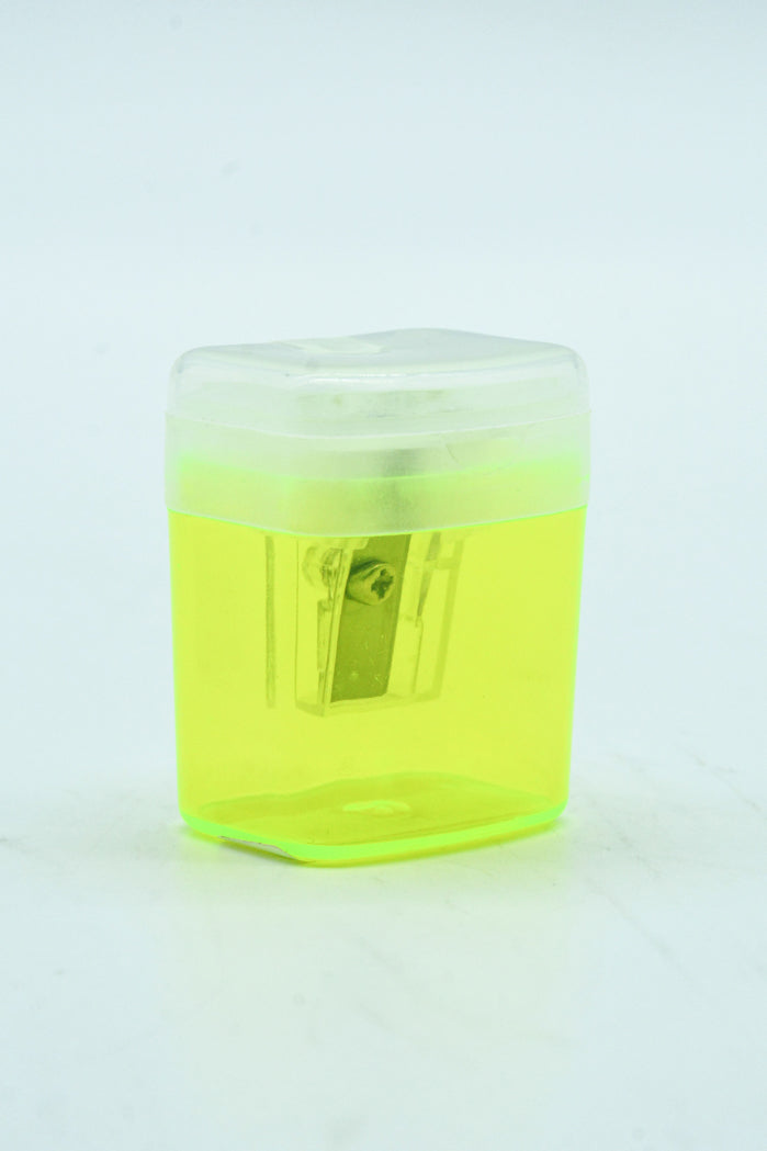 Plastic One Hole Sharpener (Yellow Green)