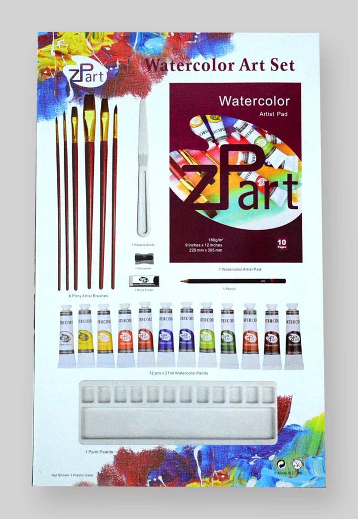 ZPart - Watercolor Art Set (25Pcs)
