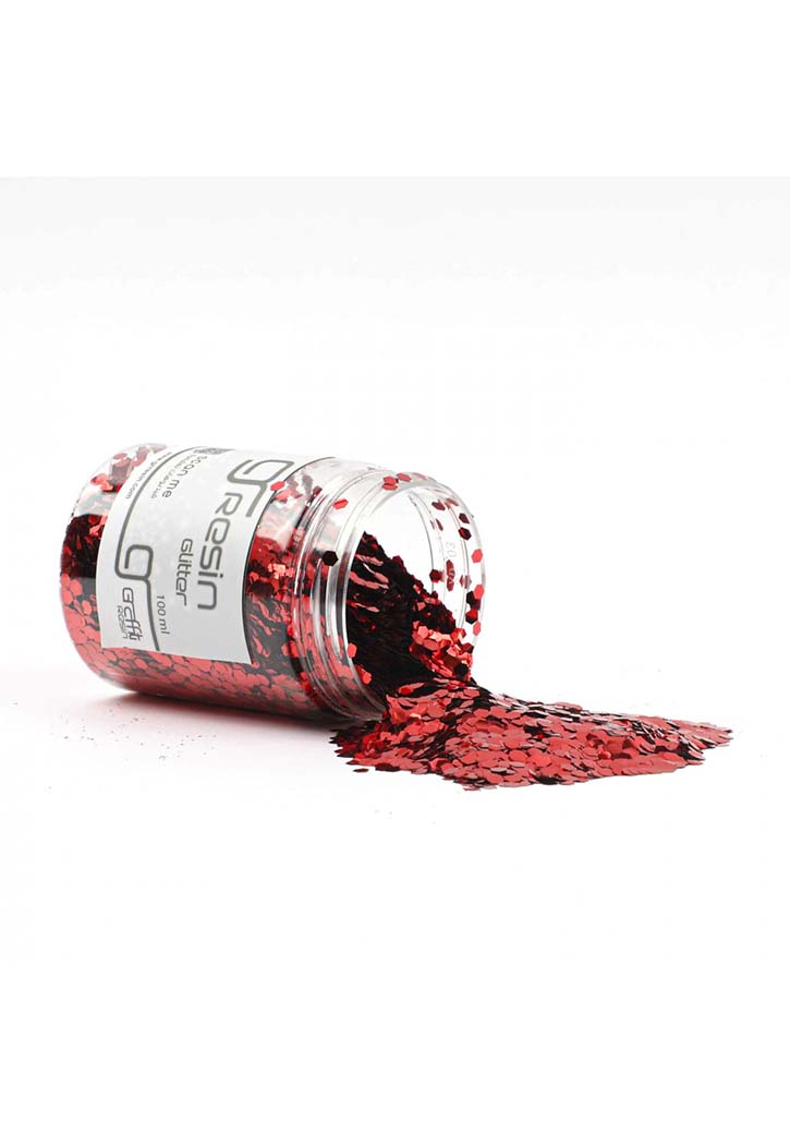 Resin Glitter 100ML - Red