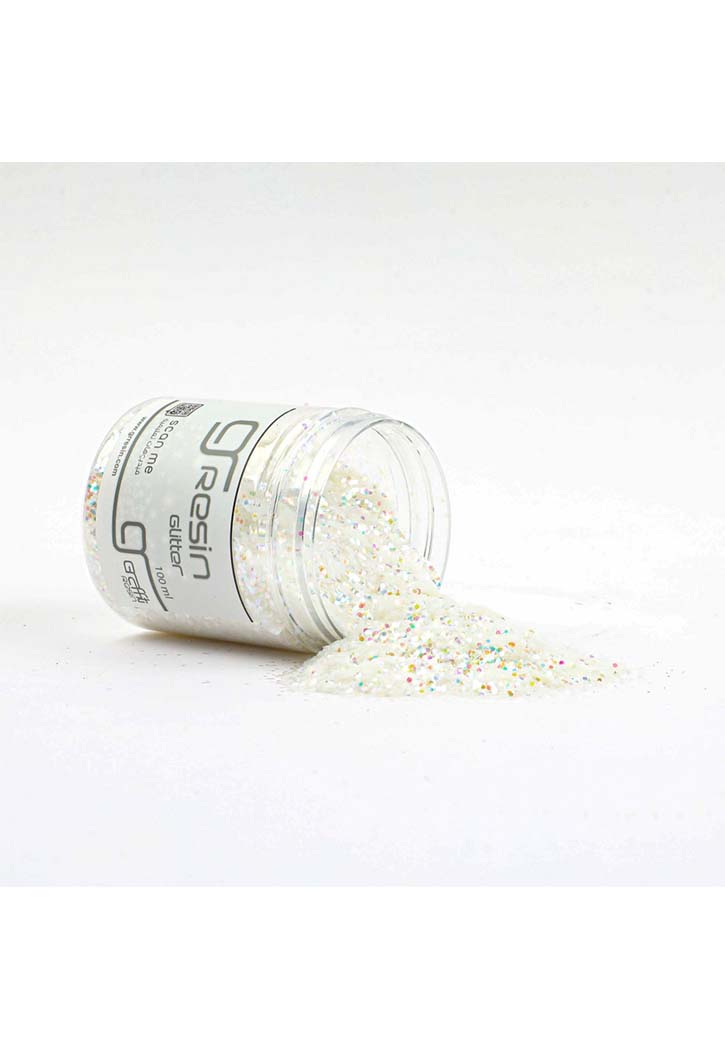 Resin Glitter 100ML - White