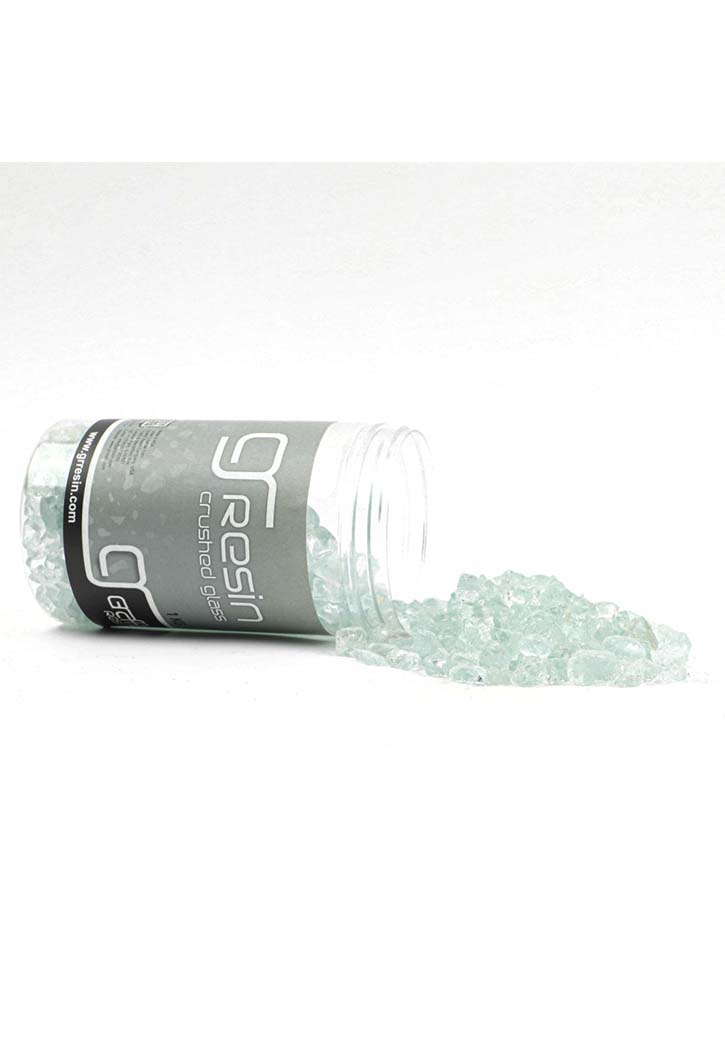 Resin Crushed Crushed Glass White 1KG