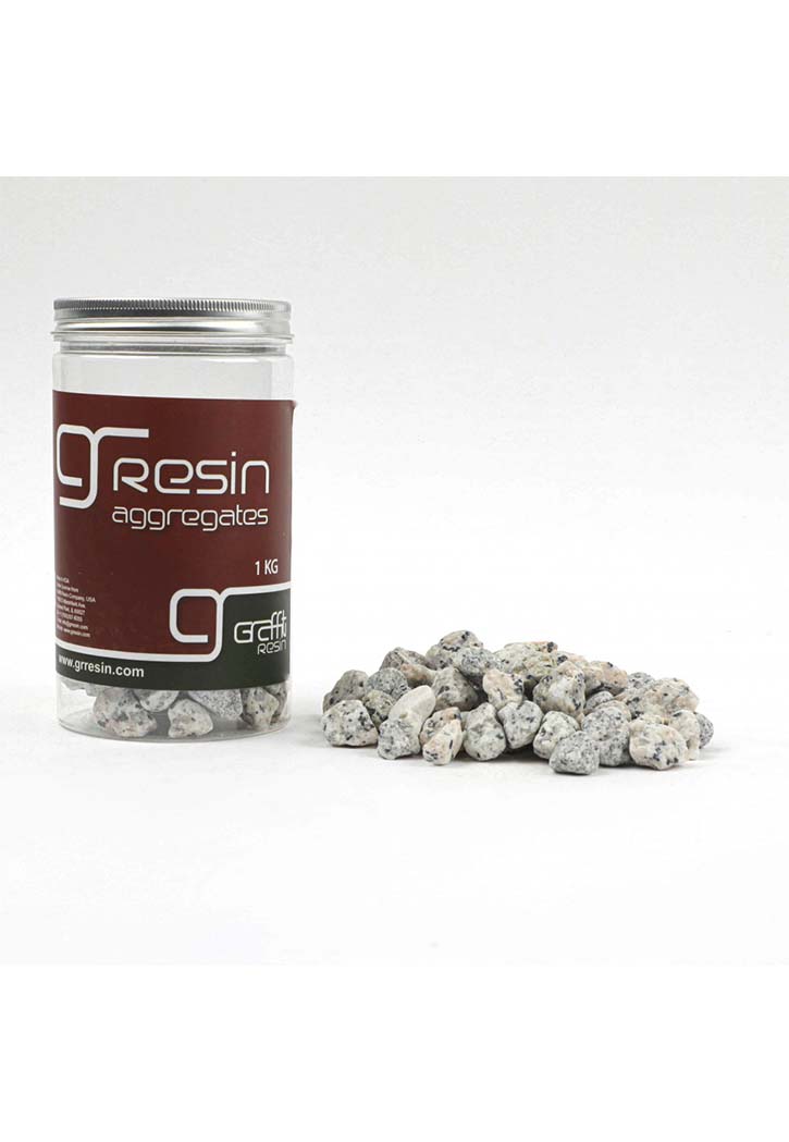 Resin Aggregates Coarse Gray Granite Stone 1KG