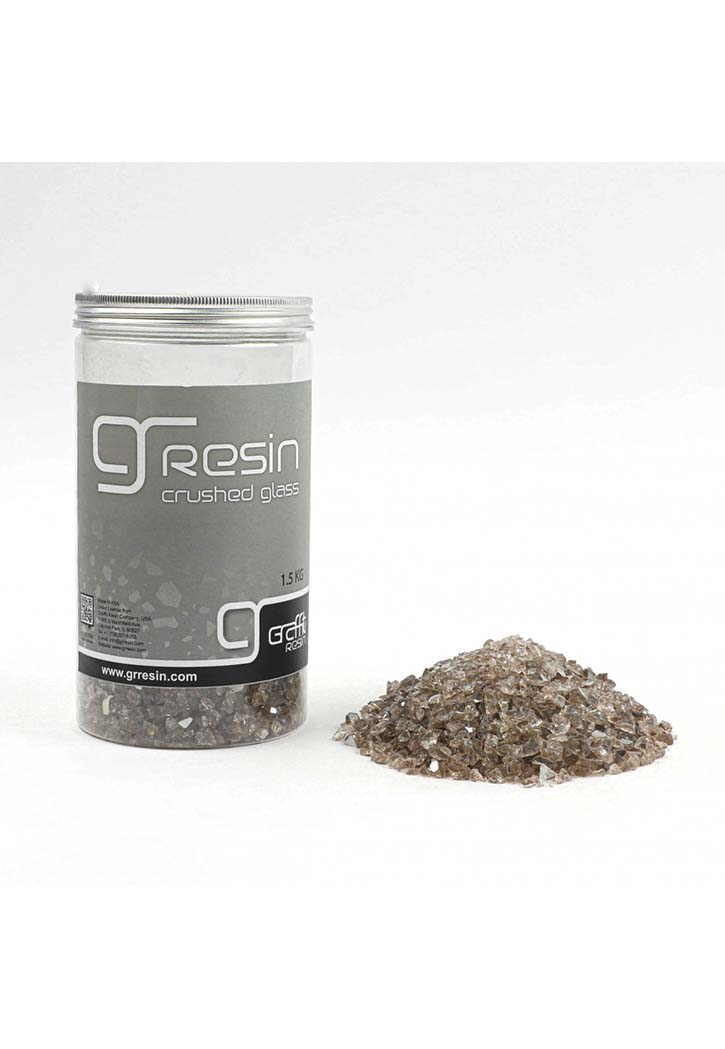 Resin Crushed Soft Honey Glass 1KG