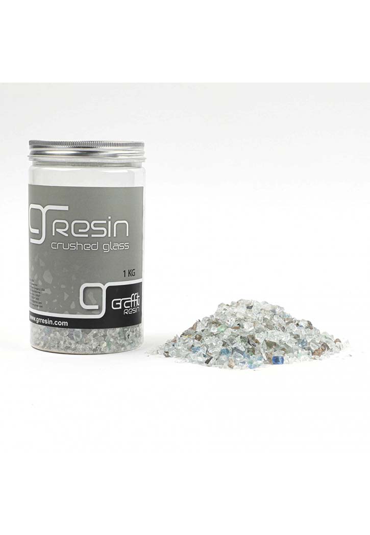 Resin Crushed Soft Colored Glass 1KG