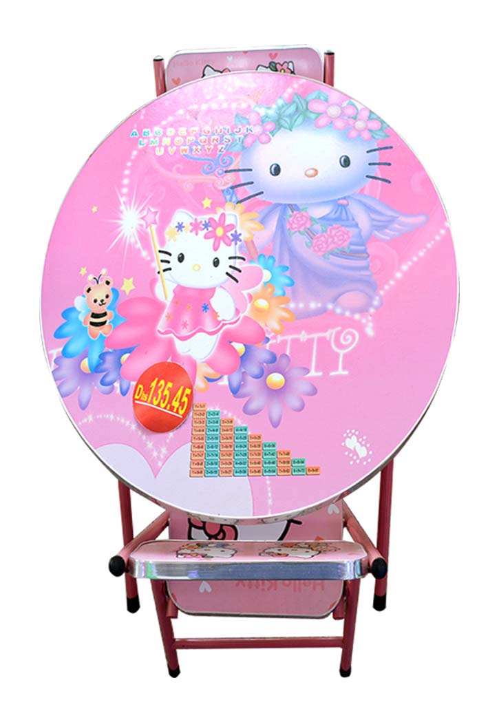 طاولة دراسة مع 2 كرسي اطفال Education Table With 2 Chairs - Hello Kitty