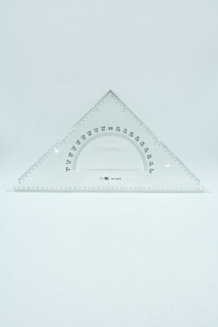 مسطرة مثلث قطعتين Weiqi - Clear Tringle Ruler Set 2PCS 2045