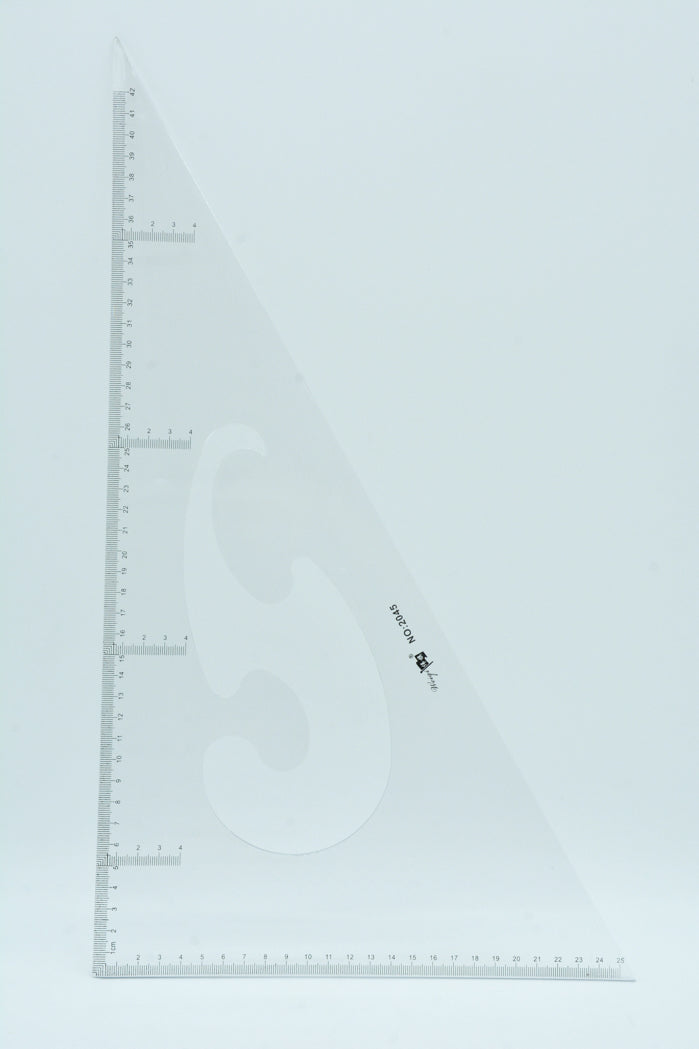 مسطرة مثلث قطعتين Weiqi - Clear Tringle Ruler Set 2PCS 2045