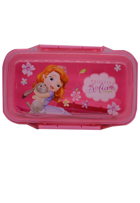 SOFIA PLASTIC LUNCH BOX W/SPOON