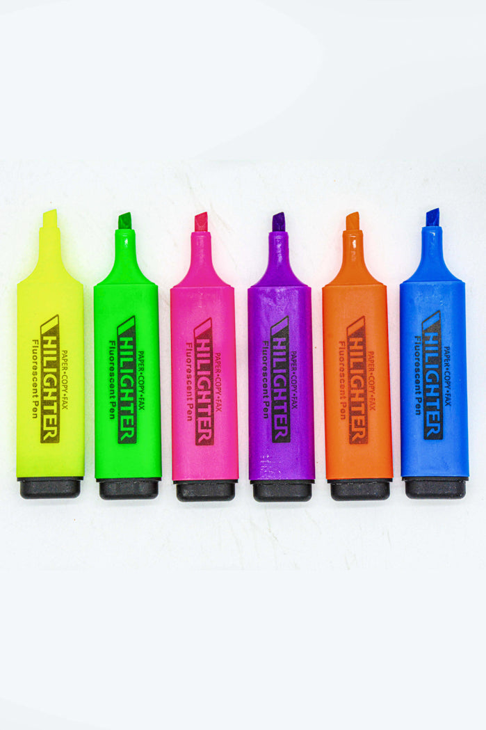 Duhu - Highlighter Marker Fluorescent Color Set 6PCS