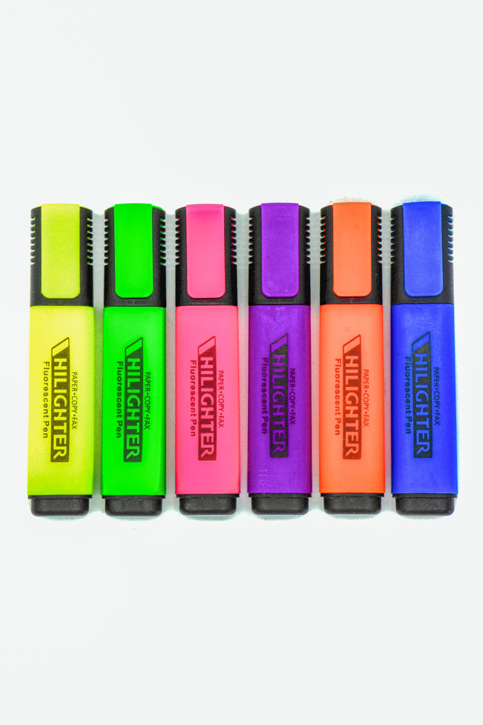 Duhu - Highlighter Marker Fluorescent Color Set 6PCS