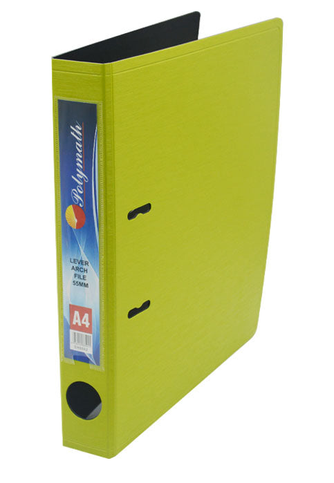 ملف بلاستيكي _ 2 ح - اخضر فاتح POLYMATH PP 2D RING BINDER 35MM L.GREEN