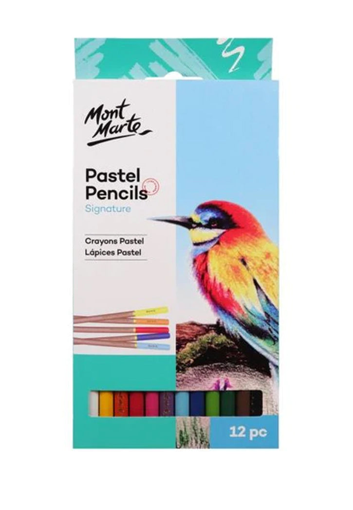 MONT MARTE SIGNATURE PASTEL PENCILS 12PCS/PACK