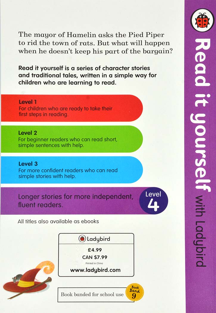 Ladybird Picture Books - The Pied Piper Of Hamelin Level 4