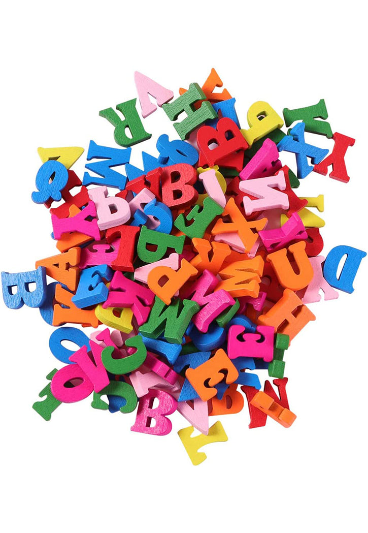CRAFT COLORED WOODEN ENGLISH ALPHABETS A-Z