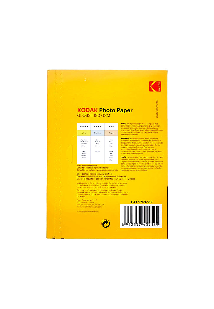 KODAK PHOTO GLOSS PAPER 180GSM 20SHT A4