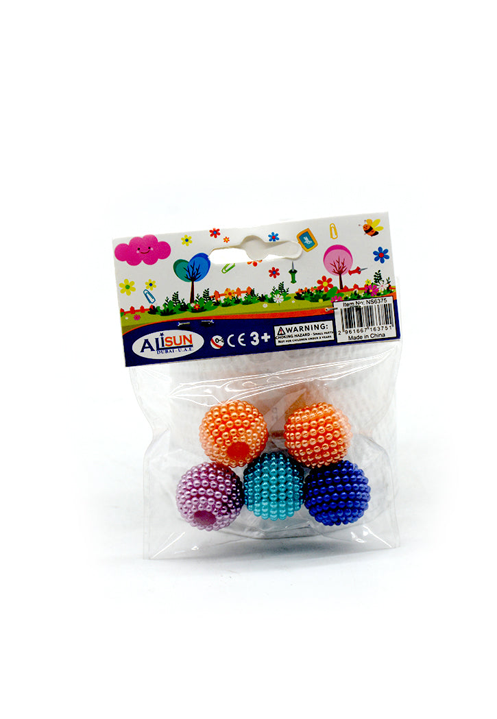 ALISUN CRAFT MATERIALS ROUND PLASTIC BEADS ASSTD