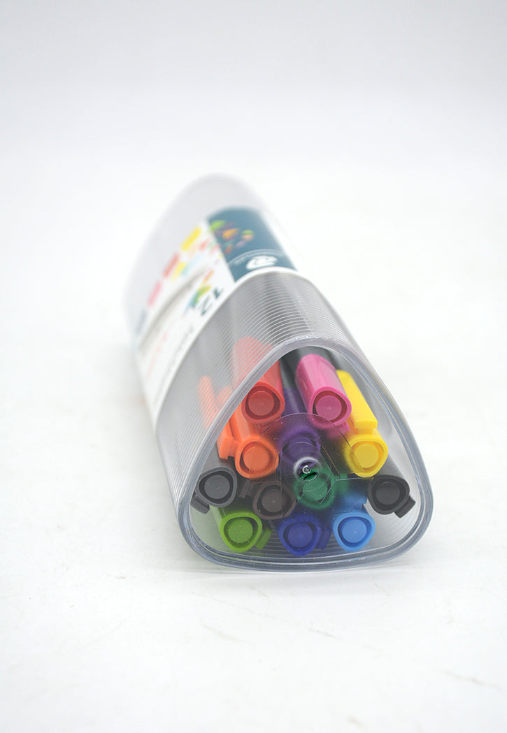 STAEDTLER 12 TRIPLUS FINELINER PEN IN TUBE 0.3MM علبة اقلام فلوماستر خط رفيع 0.3مم 12 لون