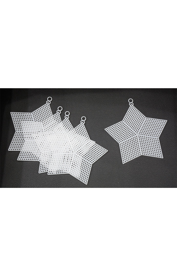 SBC PLASTIC SEWING BOARD STAR 14CM 5PCS PKT