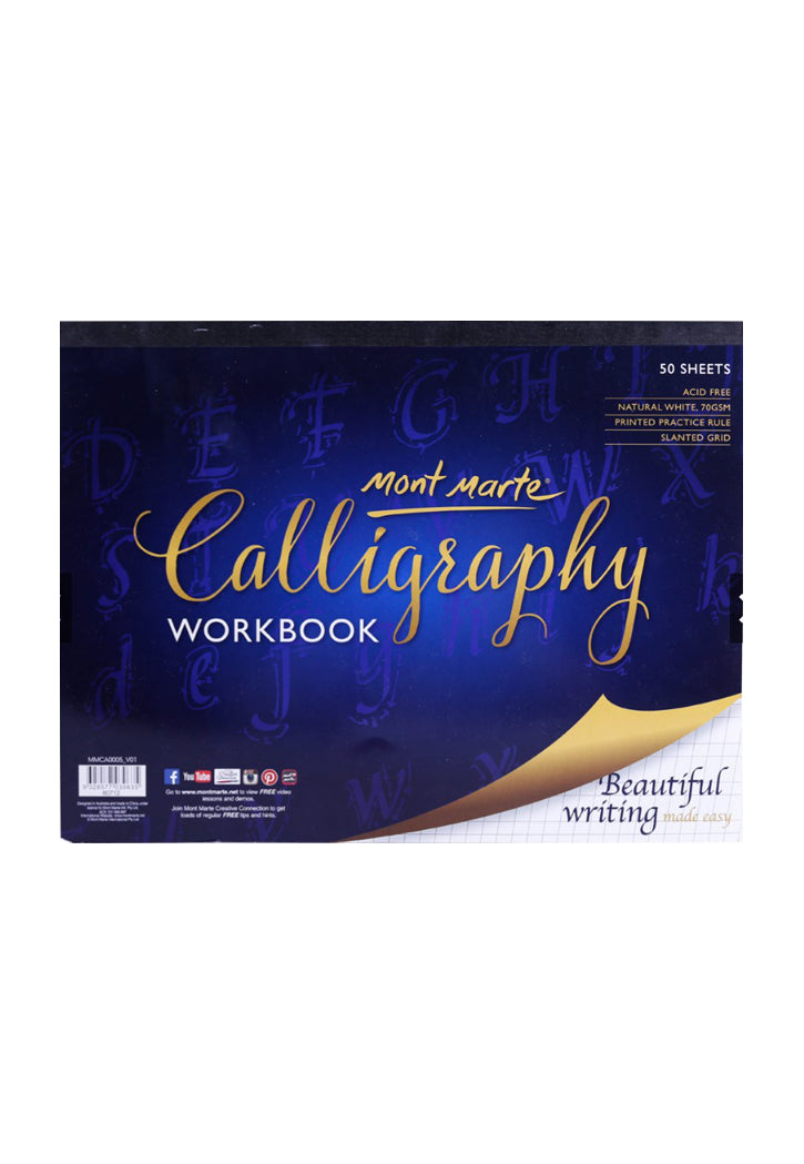 MONT MARTE CALLIGRAPHY WORK BOOK 50SHT 70GSM 22.9X30.5CM