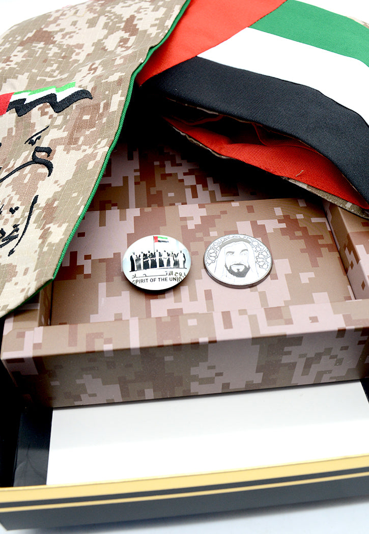 SBC UAE DELUXE SCARF W/2PC BADGE SET