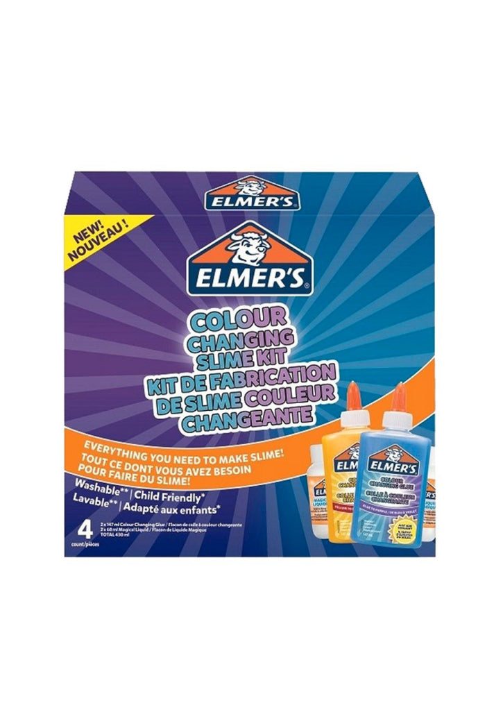 ELMERS COLOUR CHANGING SLIME KIT 4PIECES
