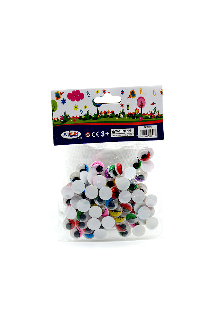 ALISUN CRAFT MATERIAL EYES COLORED 12MM