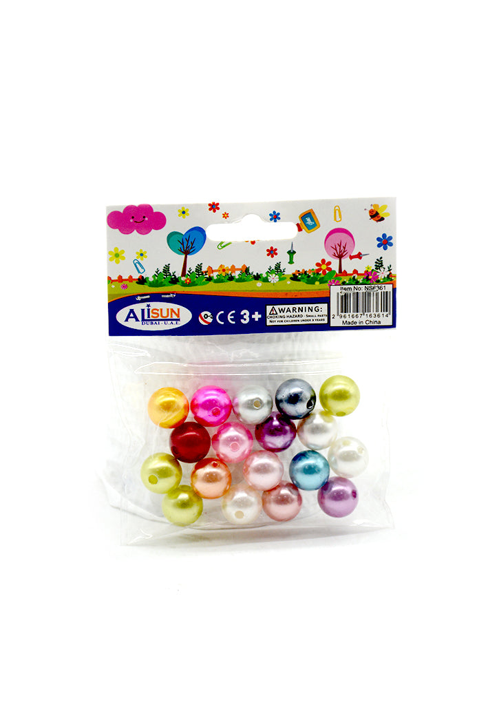ALISUN CRAFT MATERIALS ROUND PLASTIC PEARL ASSTD COLOR