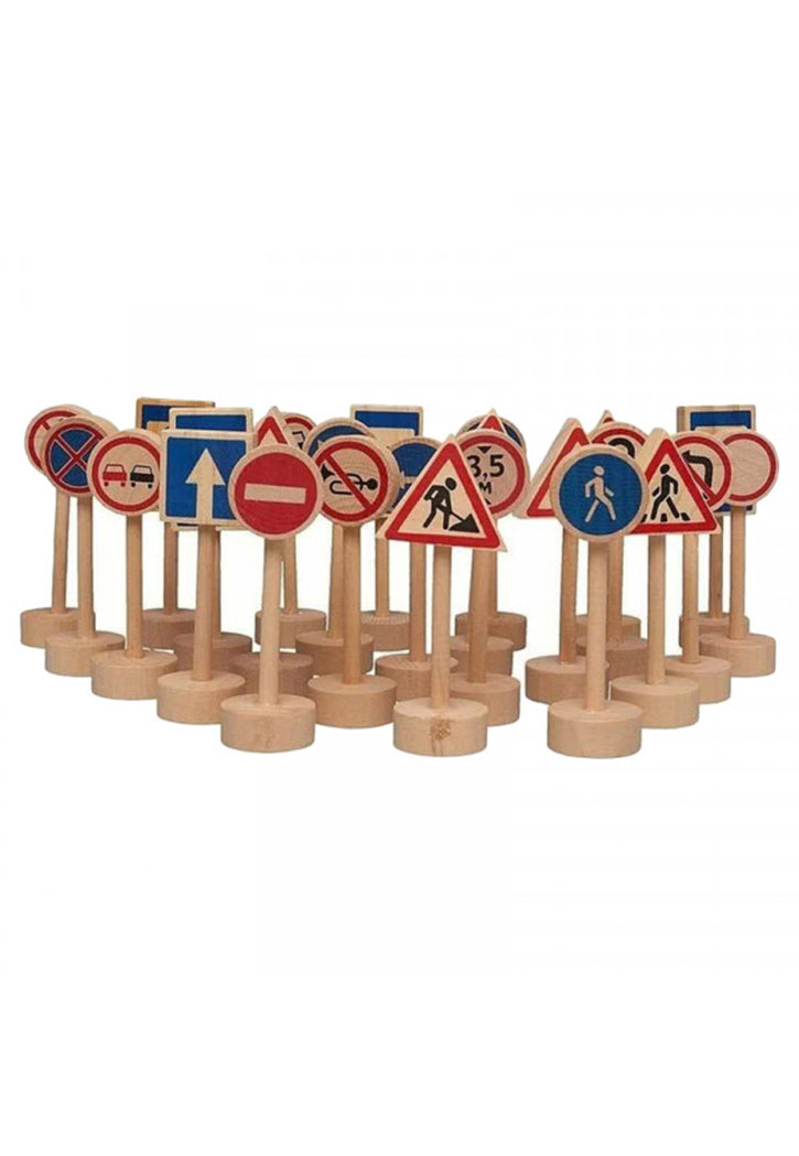 WOODEN TRAFFIC ROAD SIGNAL-21P