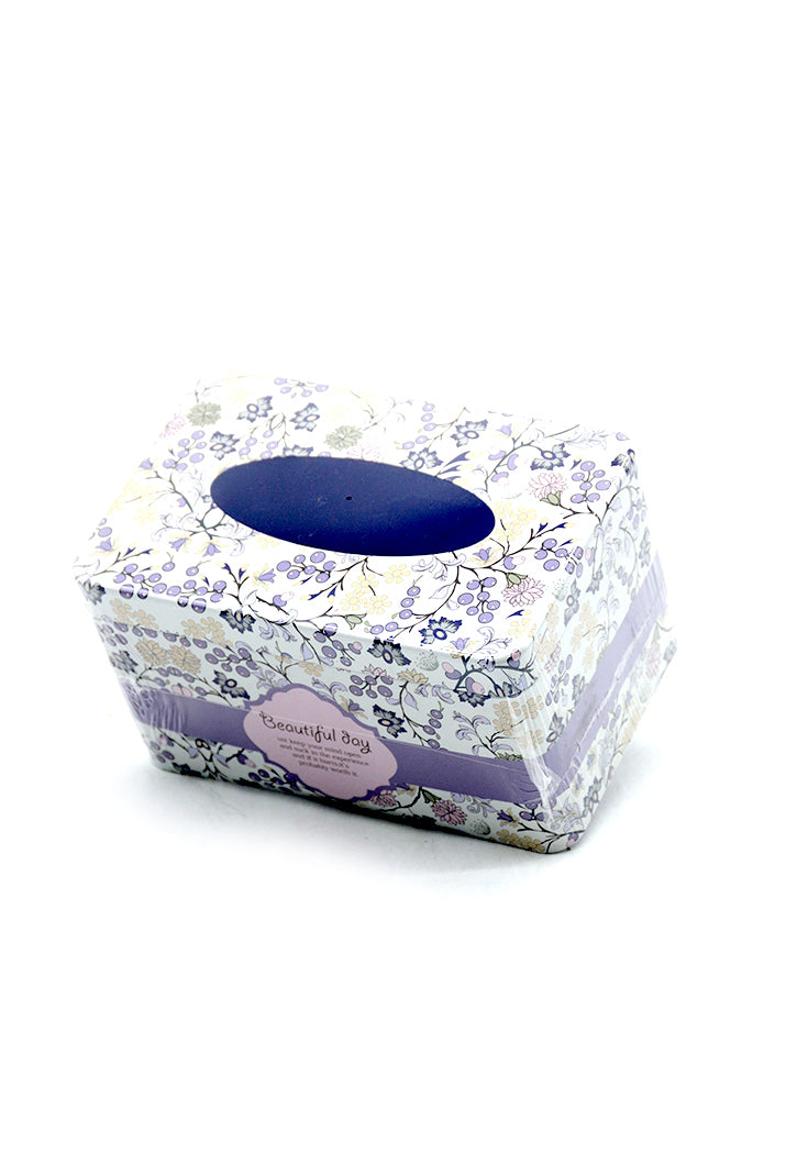 RECTANGLE METAL TIN TISSUE BOX 17X10CM ASSTD