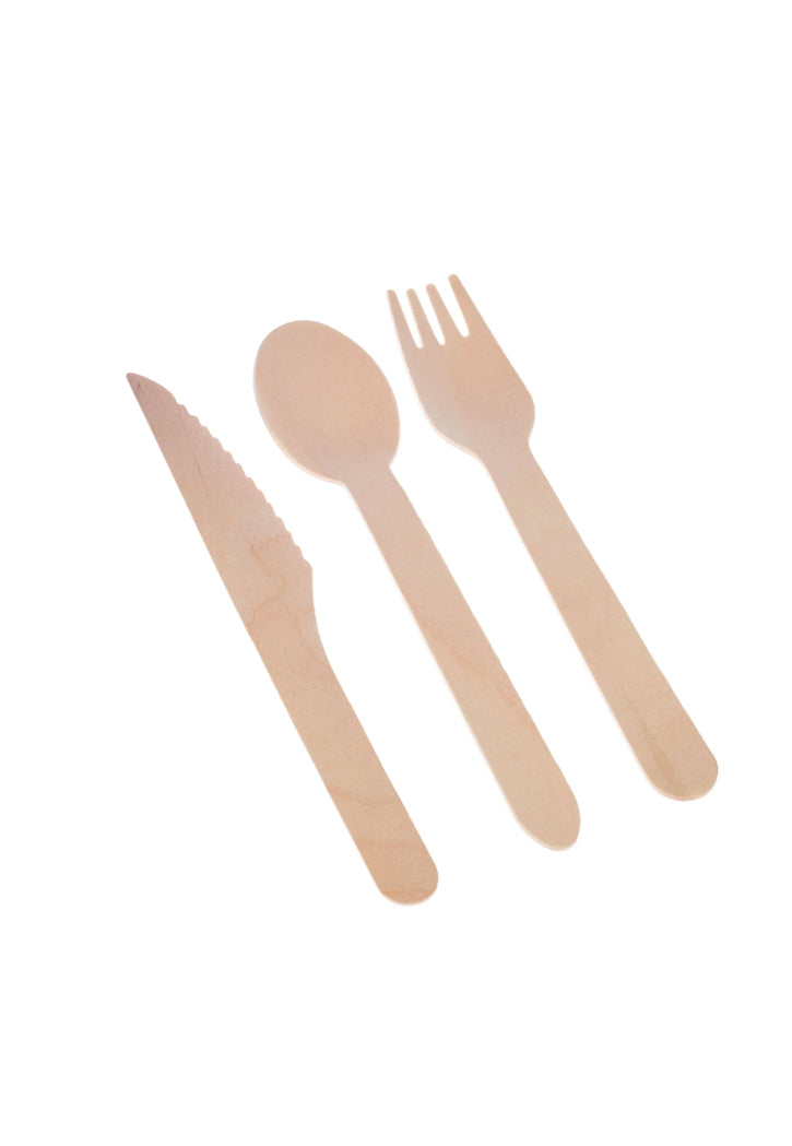 WOODEN SPOON,FORK & KNIVES 8PCS SET