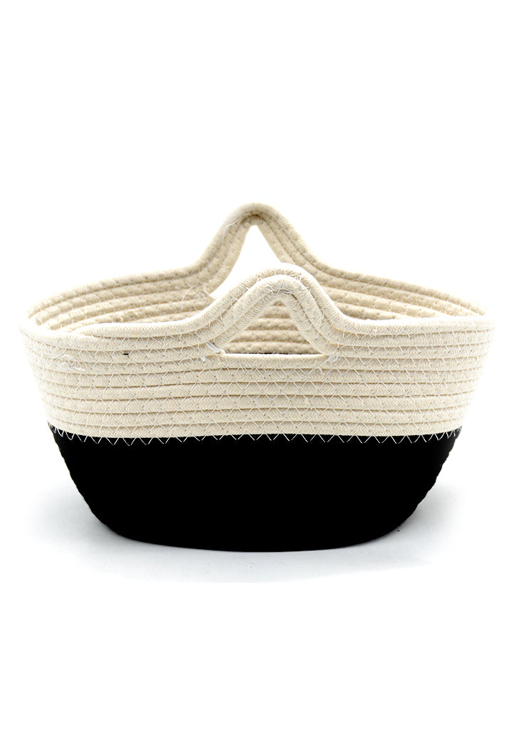 OVAL SHAPE WOOL BASKET W/HANDLE 35X18CM MEDIUM