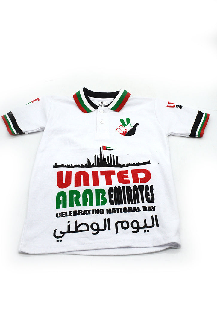 تيشيرت علم الامارات  UAE NATIONAL DAY POLO SHIRT W/ SHK. ZAYED & LIVE UNITED ASSTD