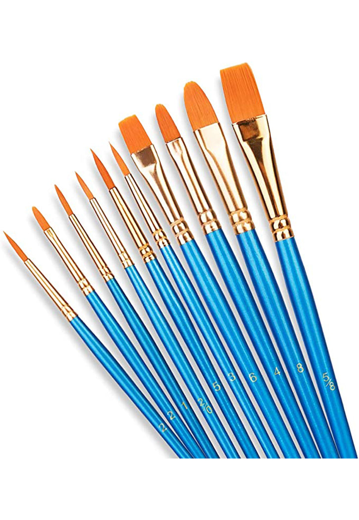 ART NATION FINE ART NYLON BRUSH SET 10BRUSHES