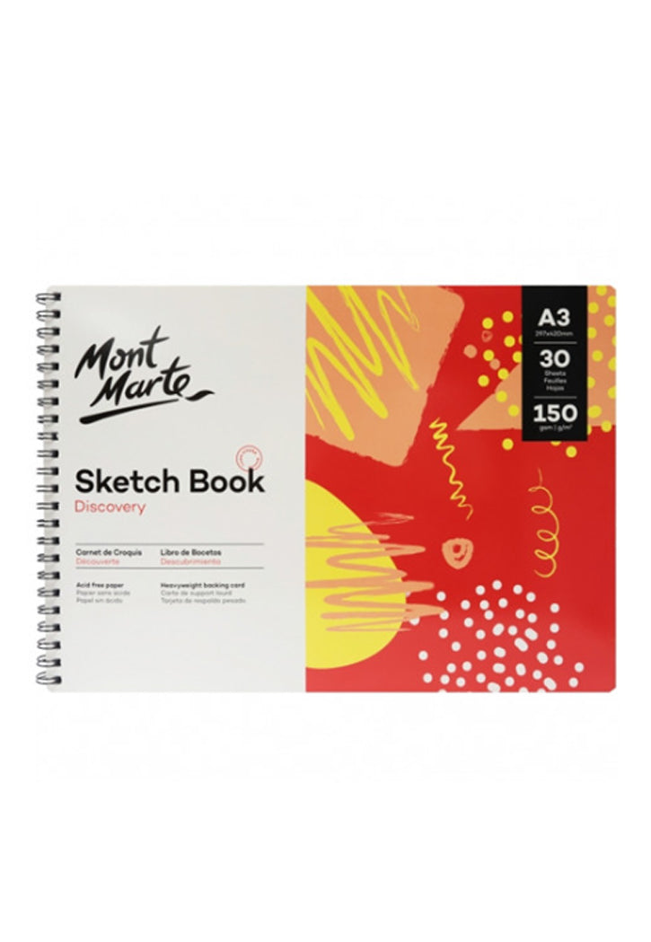 MONT MARTE DISCOVERY SKETCH BOOK 30SHT 150GSM A3