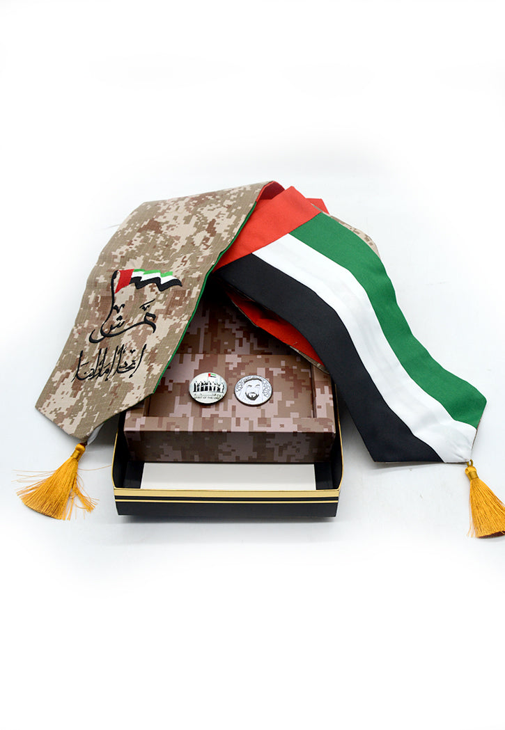 SBC UAE DELUXE SCARF W/2PC BADGE SET